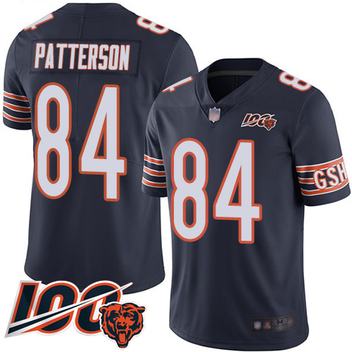 Chicago Bears Limited Navy Blue Men Cordarrelle Patterson Home Jersey NFL Football #84 100th Season